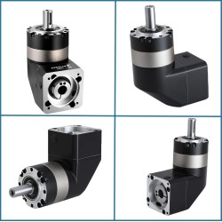 PVE120 Series Right Angle Servo Planetary Gearbox 3:1 - 100:1 Fit 110mm/130mm Servo Motor 19/22/24mm Input