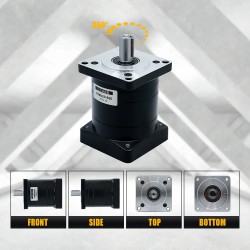 PX86 Series Nema 34 Planetary Gearbox Ratio 3:1 - 216:1 Input Shaft 14mm Output Shaft: 16mm