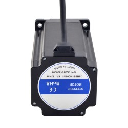 S Series Nema 34 Bipolar Stepper Motor 34HS61-6004S1 13.0Nm 6A 1.8deg 86×86×156mm 4 Wires