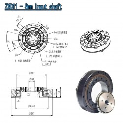 ZXD/ZXZ Series 30:1/50:1/80:1//100:1 Mini Harmonic Drive 20 Arc-sec