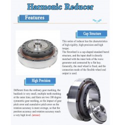 ZXF Series 30:1/50:1/80:1/100:1/120:1/160:1 Harmonic Gearbox for Stepper / Servo Motor