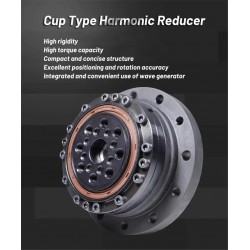 ZXS Series 30:1/50:1/80:1/100:1/120:1 Harmonic Reducer Gearbox 30 Arcsec Cup Type
