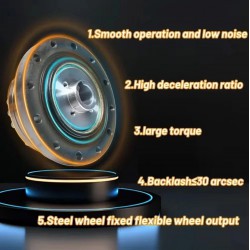 ZXS Series 30:1/50:1/80:1/100:1/120:1 Harmonic Reducer Gearbox 30 Arcsec Cup Type