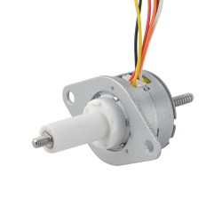 Φ25x15mm PM Captive Linear Stepper Motor 25LN24M02-333 Lead/rev 1mm Travel 22mm Thrust 15N