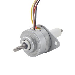 Φ25x15mm PM Captive Linear Stepper Motor 25LN24M02-333 Lead/rev 1mm Travel 22mm Thrust 15N