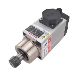 1.5KW Square Air Cooled CNC Spindle Motor GDZ93×82-1.5B4 ER20 Collet 220V 6.8A 18000RPM 300Hz