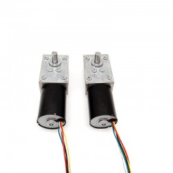 15Pcs 12V/24V Permanent Magnet DC Worm Gear Motor TWG4058-TEC3650 7W/10.9W Shaft 6mm With Worm Gearbox