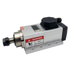 2.2kW 220V/380V VFD Spindle Kit GDZ80X73-2.2 + H100 ER20 Indc. Air Cooled Spindle Motor + VFD + 13Pcs ER20 Collet