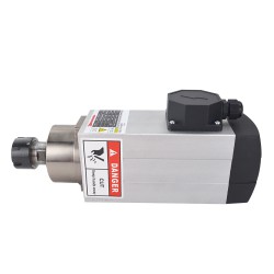 2.2KW Square Air Cooled CNC Spindle Motor GDZ93×82-2.2B4 ER25 Collet 220V 10A 18000RPM 300Hz