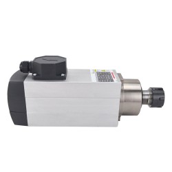 2.2KW Square Air Cooled CNC Spindle Motor GDZ93×82-2.2B4 ER25 Collet 220V 10A 18000RPM 300Hz