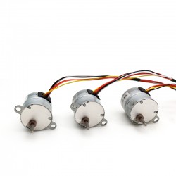 20Pcs 12V Micro DC Stepper Gear Motor GM25-25BY 7.5° 0.12mA 500g,cm 4 Phase with Ratio 10-100 Gearbox