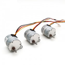 20Pcs 12V Micro DC Stepper Gear Motor GM25-25BY 7.5° 0.12mA 500g,cm 4 Phase with Ratio 10-100 Gearbox