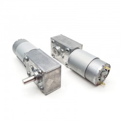 20Pcs 12V/24V Permanent Magnet DC Worm Gear Motor TWG4058-555PM Shaft 8mm 8.8W With Worm Gearbox