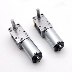 20Pcs 6V/12V Mini DC Worm Gear Motor TWG1220-N30VA Shaft 4mm 0.3W With Worm Gearbox