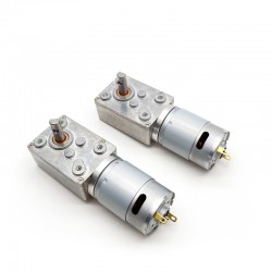 20Pcs 6V/12V Permanent Magnet DC Worm Gear Motor TWG3246-370CA 1.25W Shaft 6mm With Worm Gearbox