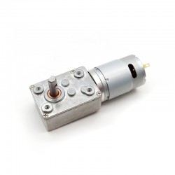 20Pcs 6V/12V Permanent Magnet DC Worm Gear Motor TWG3246-370CA 1.25W Shaft 6mm With Worm Gearbox