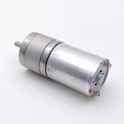 20Pcs Φ24.4mm 6V/12V High Torque Brushed PMDC Gearmotor GM25-370CA with Spur Gearbox