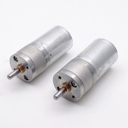 20Pcs Φ24.4mm 6V/12V High Torque Brushed PMDC Gearmotor GM25-370CA with Spur Gearbox