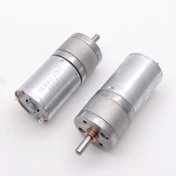 20Pcs Φ24.4mm 6V/12V High Torque Brushed PMDC Gearmotor GM25-370CA with Spur Gearbox