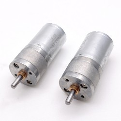 20Pcs Φ24.4mm 6V/12V High Torque Brushed PMDC Gearmotor GM25-370CA with Spur Gearbox