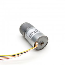 20Pcs Φ25mm 12V/24V Brushed PMDC Gearmotor GM25-TEC2430 with Spur Gearbox Ratio 4~499 0.2-5kg.cm