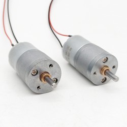 20Pcs Φ25mm 6V/12V Brushed Spur Gear Motor GM25-320SH with Reduction Ratio 4~499 Spur Gearbox