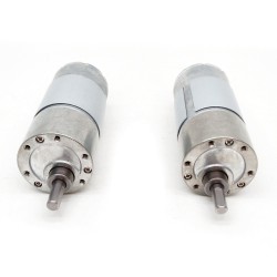 20Pcs Φ37mm 12V/24V Brushed PMDC Gearmotor GM37-555 with Reduction Ratio 6~810 Spur Gearbox