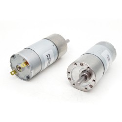 20Pcs Φ37mm 12V/24V Brushed PMDC Gearmotor GM37-555 with Reduction Ratio 6~810 Spur Gearbox