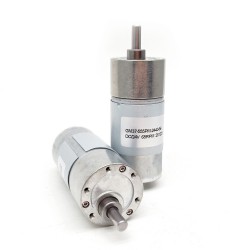 20Pcs Φ37mm 12V/24V Brushed PMDC Gearmotor GM37-555 with Reduction Ratio 6~810 Spur Gearbox