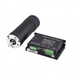 24V 60W Φ58mm DC Brush Servo Motor & Driver Kit 58JZS0630AS+MACA706 0.72N.m 3000RPM