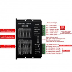 3 Axis CNC Stepper Motor Kit with 3Nm Nema 23 Stepper Motor & Motor Driver & Power Supply