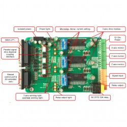 3 Axis Stepper Motor Controller TB-6560 (Supports MACH3, KCAM4, EMC2)