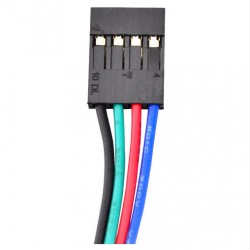 3 PCS Nema 17 Bipolar Stepper Motor 3-17HS16-2004S1 45Ncm 2A 4 Wires with 1m Cable & Connector