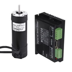 36V 180W Φ57mm DC Servo Motor & Driver Kit 57JSF1830P+MACA706 0.6N.m 3400RPM for Inkjet Printers