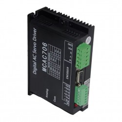 36V 200W 60mm DC Servo Motor & Driver Kit 60ASM200+MCAC706 7.6A 0.63N.m 3000RPM with 2500 Lines Encoder