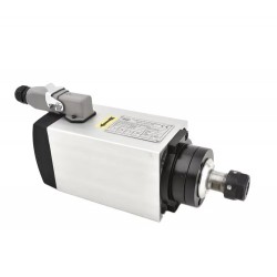 3KW VFD Spindle Kit GDZ80X73-3 + H100-3.7 Indc. Air Cooled Spindle Motor + Variable Frequency Drive + 13Pcs ER20 Collet