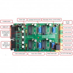 4 Axis Stepper Motor Controller TB-6560V4 Driver Board (Supports MACH3, KCAM4, EMC2)