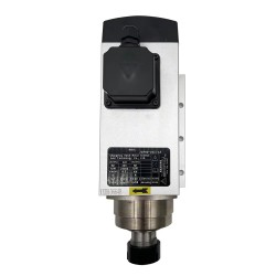 4.5KW VFD Spindle Kit JGF-60-24Z/4.5 + H100-5.5S2/T4 Indc. Air Cooled Spindle Motor + Variable Frequency Drive + 13Pcs ER32 Collet
