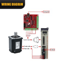 400W/600W/750W/1000W AC Servo Motor & Driver Kit 1.27Nm-3.8Nm 110V / 220V For CNC And PLC Systems
