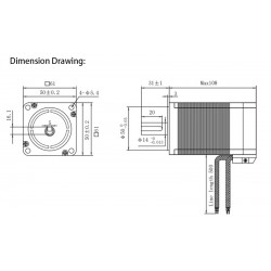48V 300W Brushless DC Motor & BLDC Driver Kit OK60BLS108-430-30J5+OK3BL30ZR 3 Phase 95.55Ncm 3000RPM