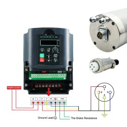 5.5KW Water Cooled Spindle Motor OSP001429 ER25 Collet 220V/380V 24000RPM
