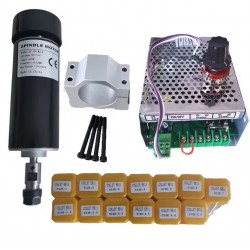 500W 110V/220V Air Cooled Spindle Motor Kit Indc. Power Supply With Speed Governor & 13Pcs ER11 Collet