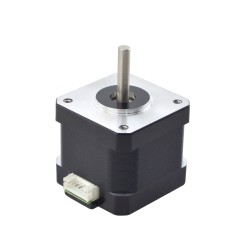 5PCS E Series Nema 17 Bipolar Stepper Motor 5-17HE15-1504S 42Ncm 1.5A 4 Wires with 1m Cable & Connector