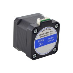 5PCS E Series Nema 17 Bipolar Stepper Motor 5-17HE15-1504S 42Ncm 1.5A 4 Wires with 1m Cable & Connector