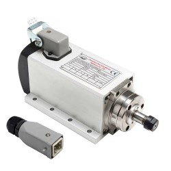 800W VFD Spindle Kit GDZ80X73-0.8 + H100-0.75 Indc. Air Cooled Spindle Motor + Variable Frequency Drive + 13Pcs ER11 Collet