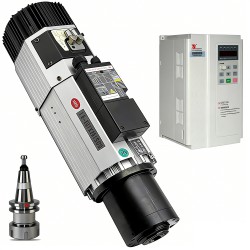 9KW VFD ATC Spindle Motor Kits Incl. Automatic Tool Change Spindle Motor GDZ143x133-9L + 11KW VFD Variable Frequency Drive DZB312B011