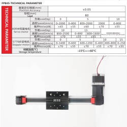 Belt Driven Linear Actuator Kit FPB45 Belt Drive Motorized Linear Stage Actuator with Nema 23 Stepper Motor
