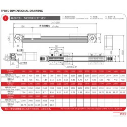 Belt Driven Linear Actuator Kit FPB45 Belt Drive Motorized Linear Stage Actuator with Nema 23 Stepper Motor