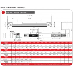 Belt Driven Linear Actuator Kit FPB50 Belt Drive Motorized Linear Slides Actuator Nema 23 Stepper Motor