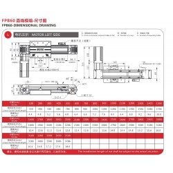 Belt Driven Linear Actuator Kit FPB60 Belt Drive Motorized Linear Slides Actuator with Nema 23 Stepper Motor